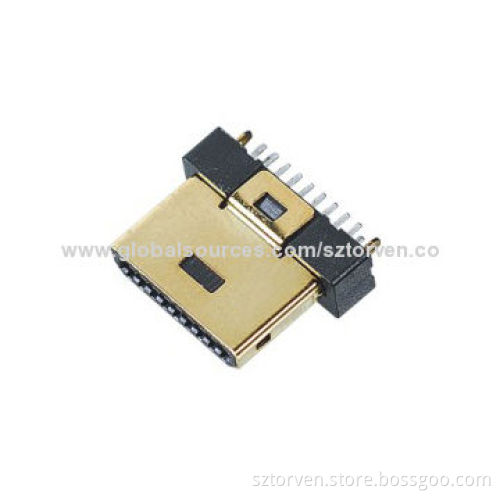 Mini USB Male 18P Solder Type Connector, 100V AC Dielectric Withstanding Voltage